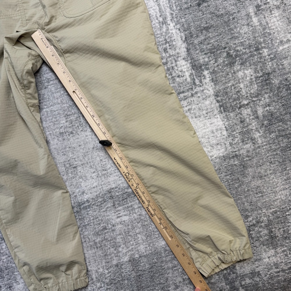 Beams Plus Japan Pants Mens Large Khaki Beige Ripstop Jogger Drawstring Tapered - Picture 11 of 12